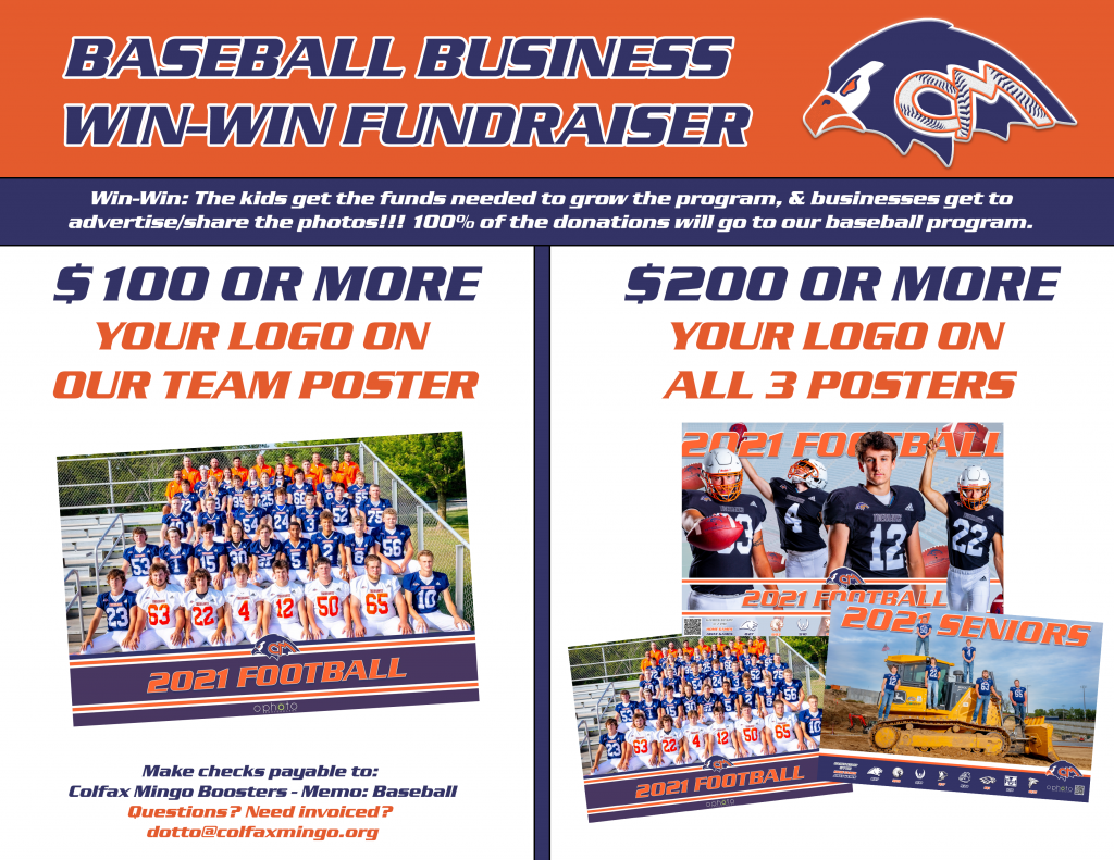 BASEBALL BUSINESS WIN WIN FUNDRAISER